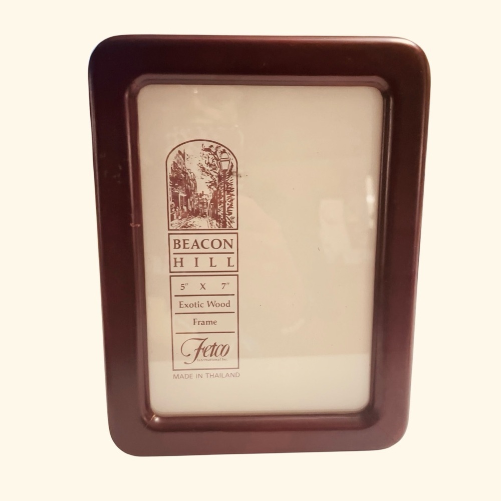 Fetco International Picture Photo Frame Solid Rosewood Finish 5 x 7  31857